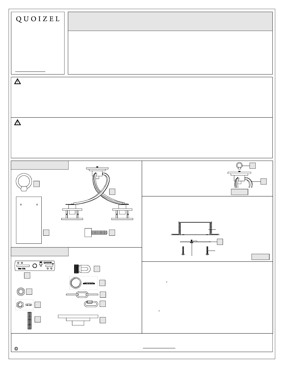 Quoizel KY5503IB Kyle User Manual | 3 pages