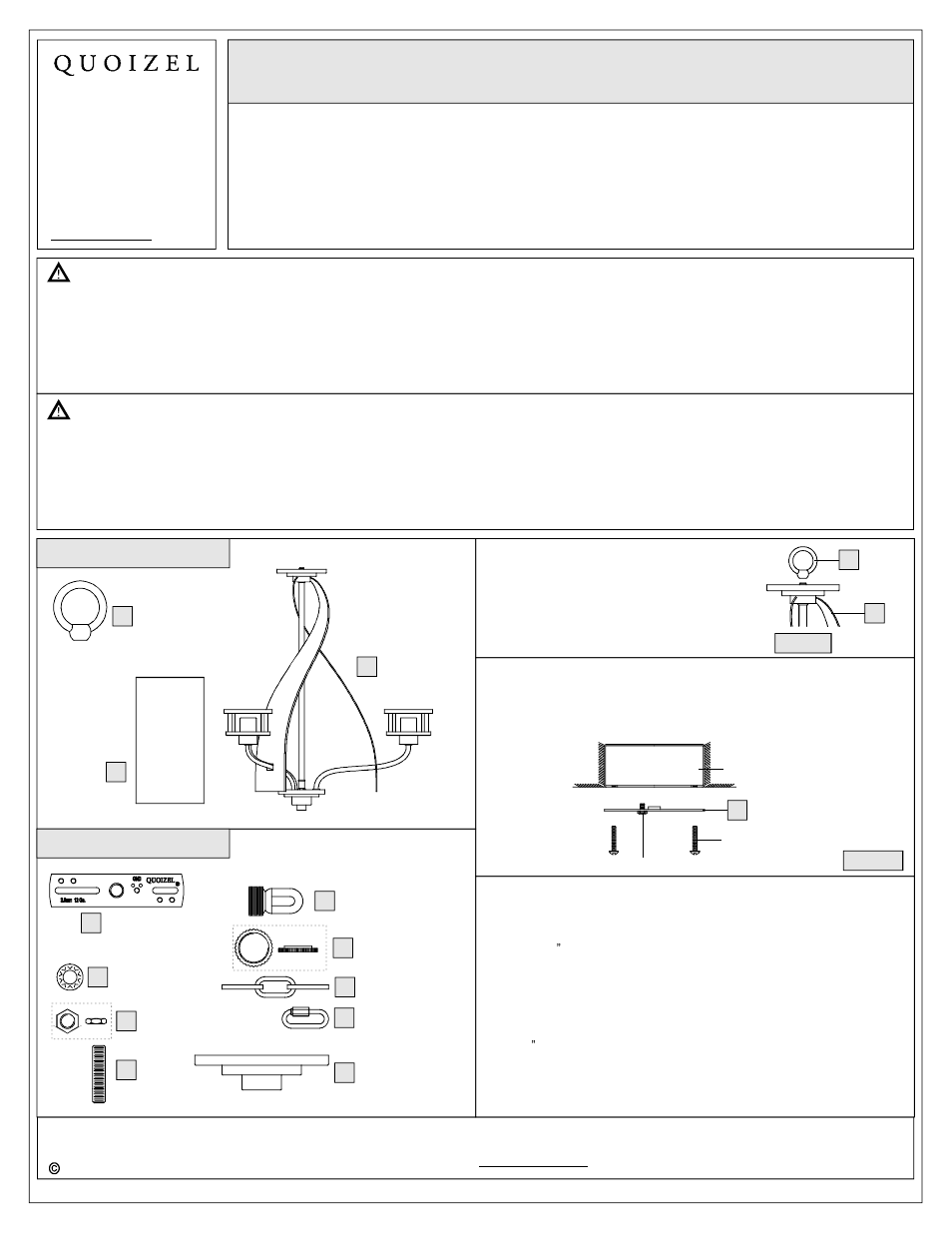 Quoizel KY5506IB Kyle User Manual | 3 pages