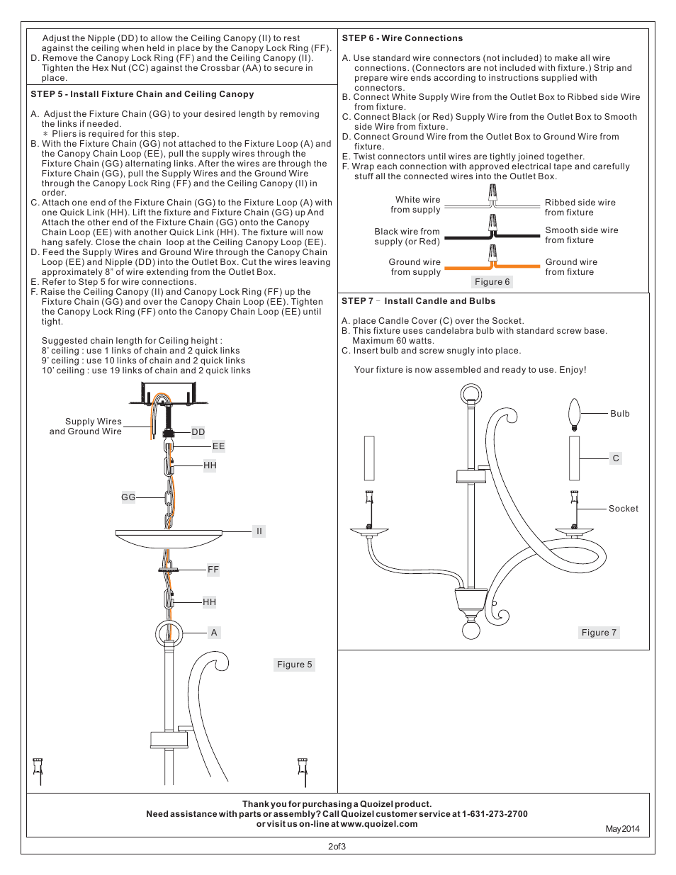 Quoizel LRM5006WT Laramie User Manual | Page 2 / 3