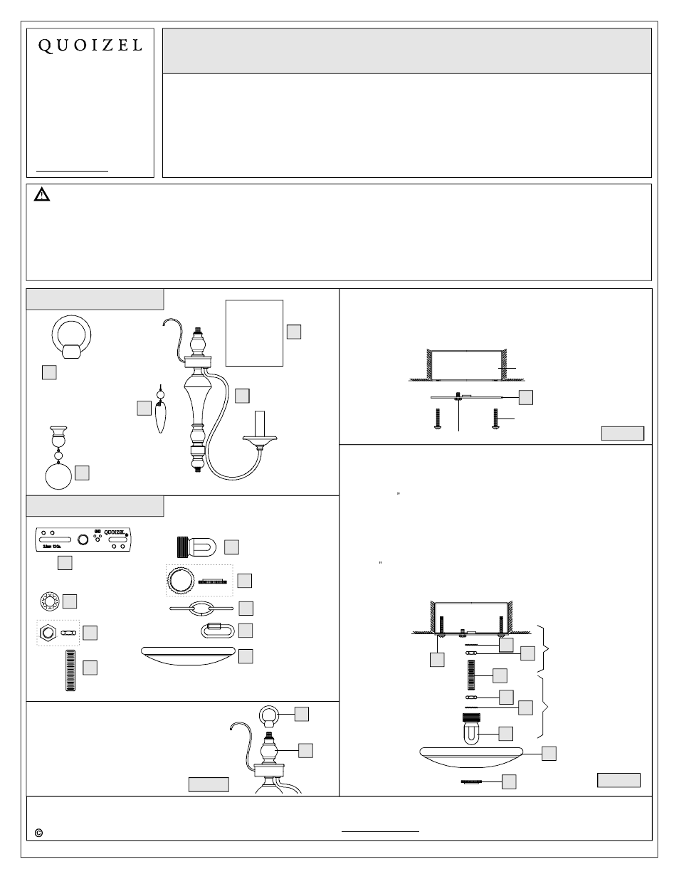 Quoizel LNA5003K Lena User Manual | 3 pages