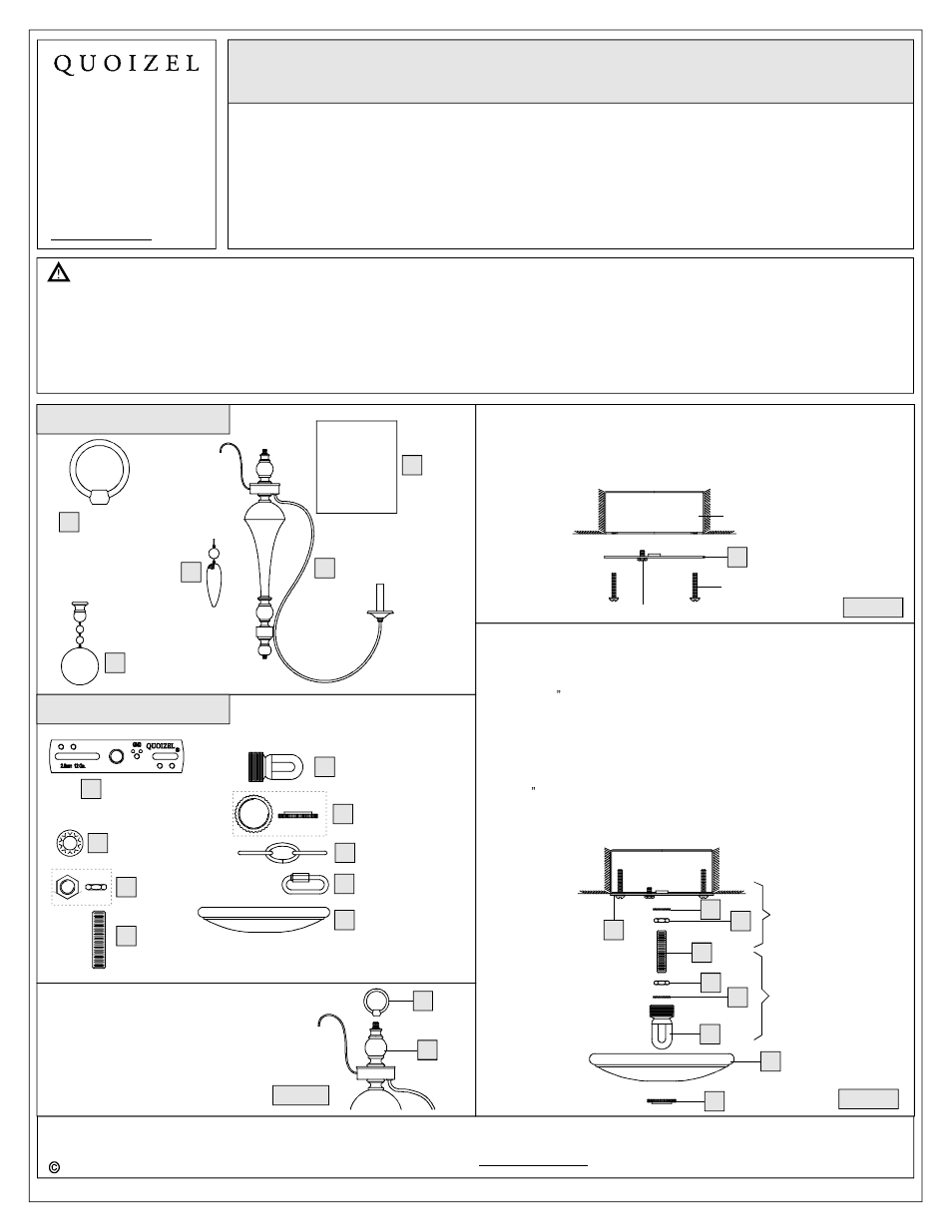 Quoizel LNA5006K Lena User Manual | 3 pages