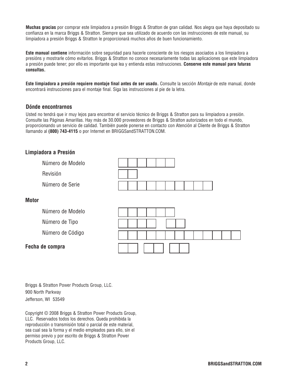 Briggs & Stratton 3400 PSI User Manual | Page 32 / 60