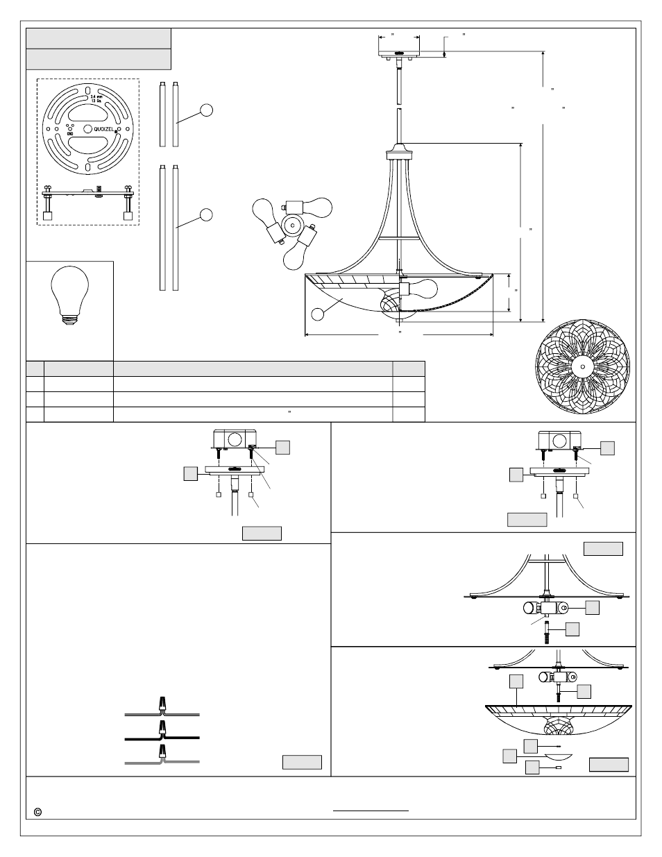 Quoizel TFMT2824IB Marietta User Manual | Page 2 / 3