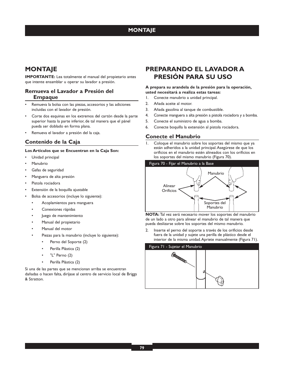 Briggs & Stratton 20223 User Manual | Page 79 / 92