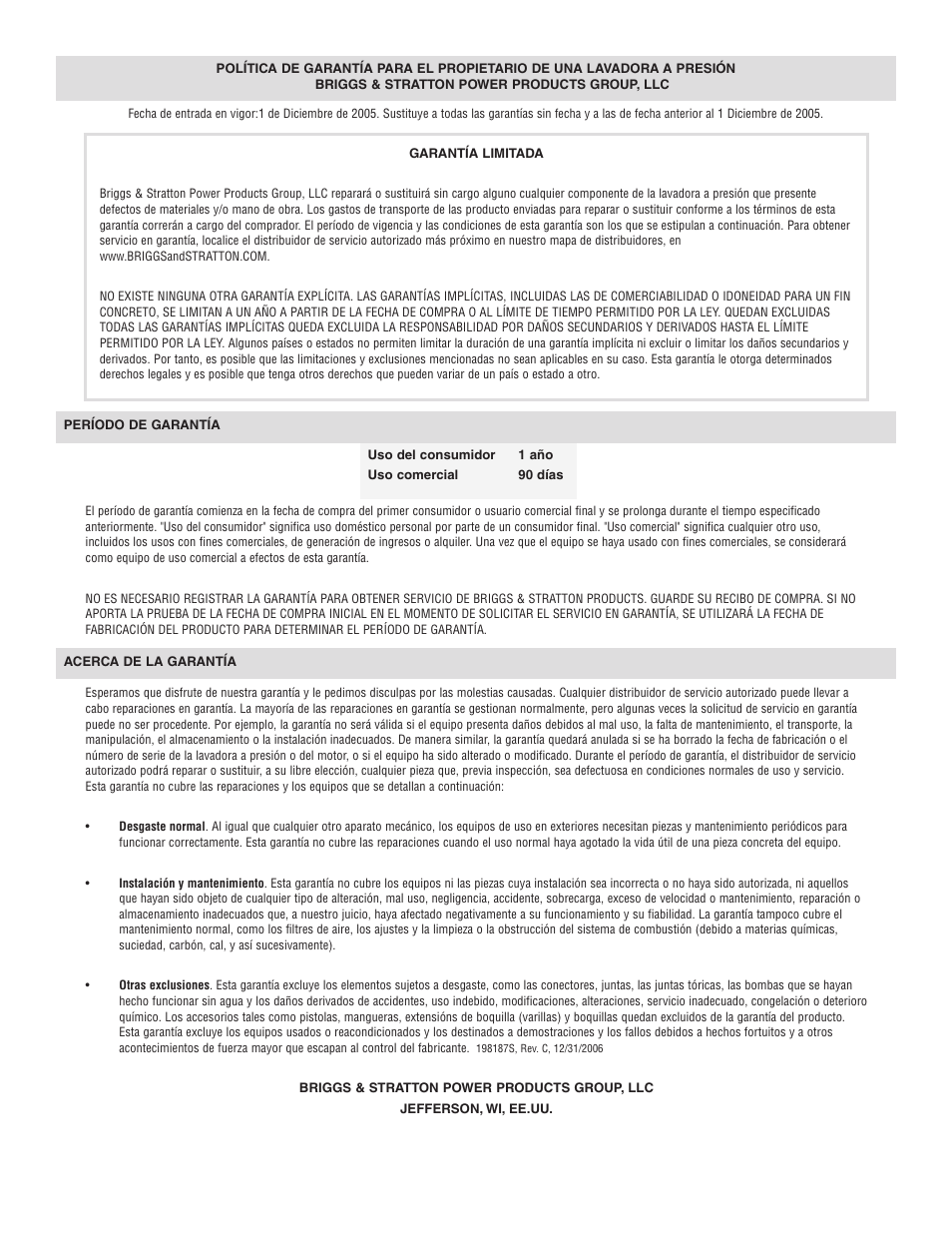 Briggs & Stratton 20223 User Manual | Page 92 / 92