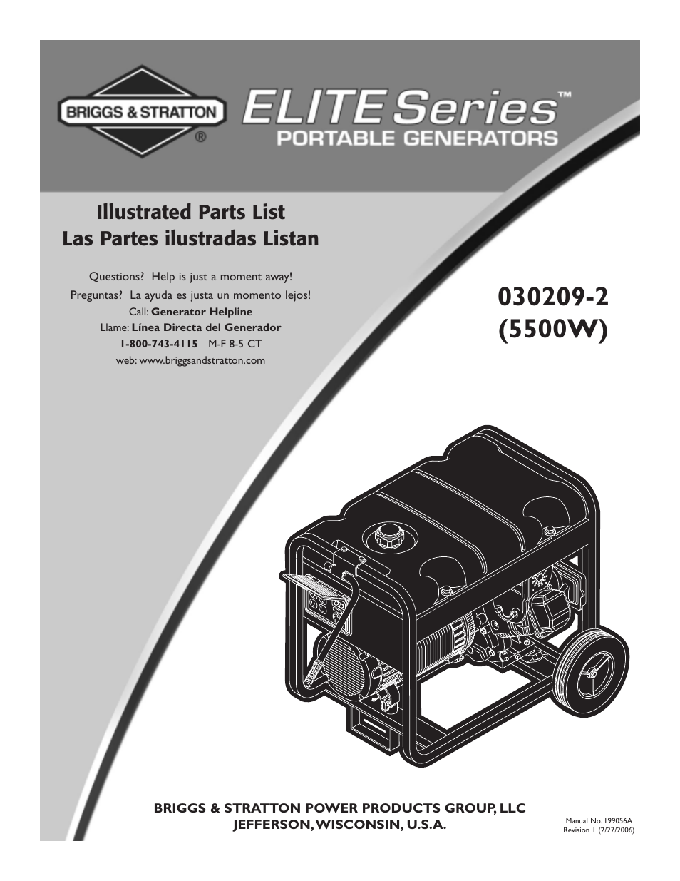 Briggs & Stratton 030209-2 User Manual | 6 pages