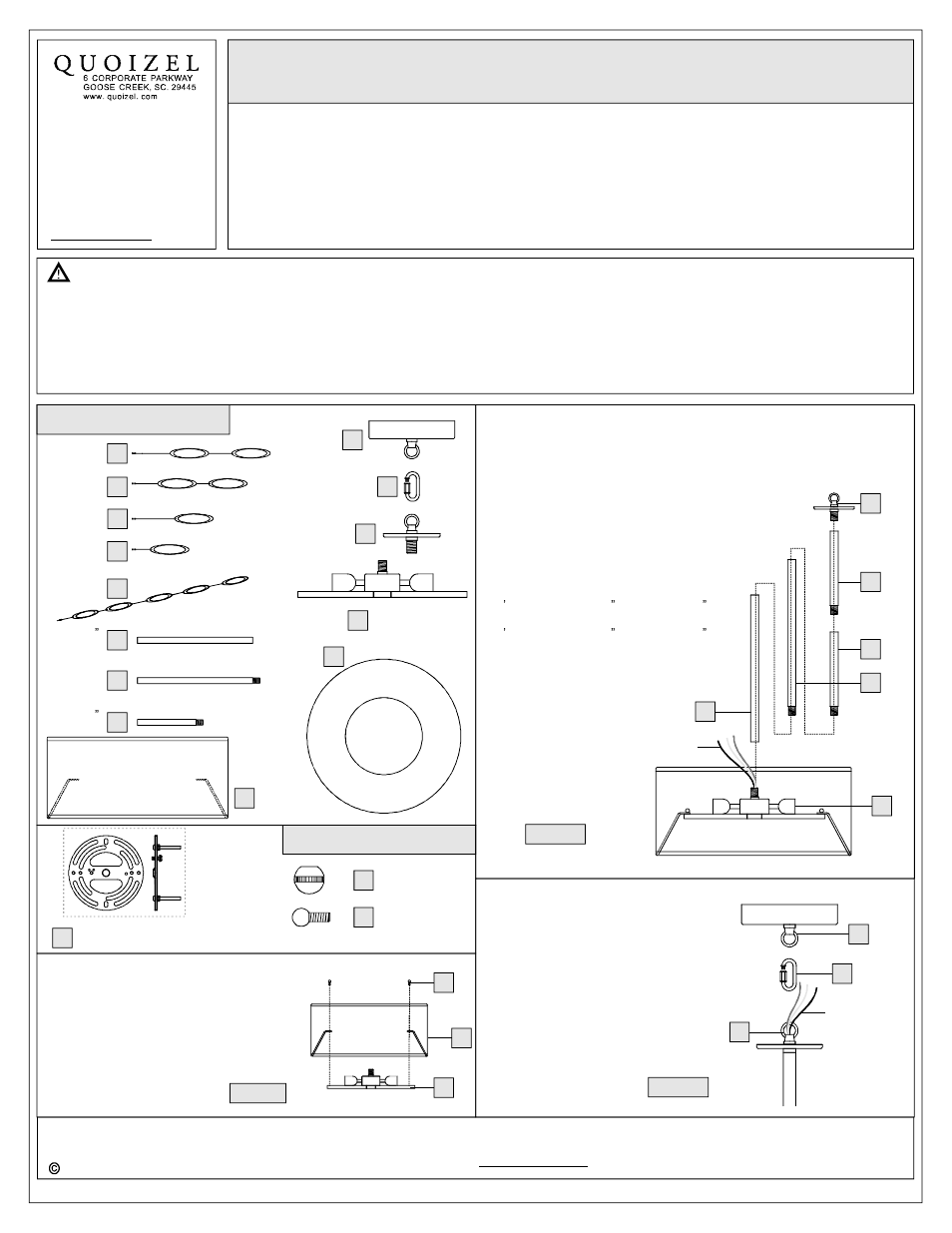 Quoizel PCCS2824C Platinum Collection Cascade User Manual | 3 pages