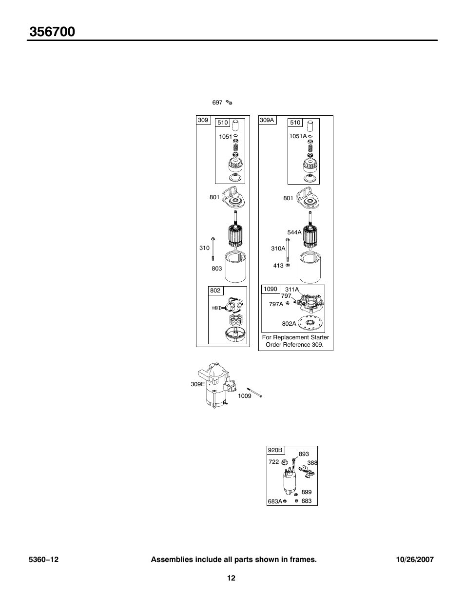 Briggs & Stratton 356700 User Manual | Page 12 / 18