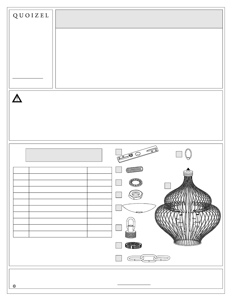 Quoizel QF1676W Quoizel Fixture User Manual | 6 pages