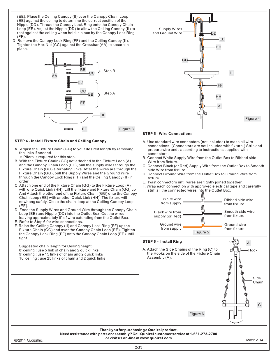 Quoizel QF1777BN Quoizel Fixture User Manual | Page 2 / 3