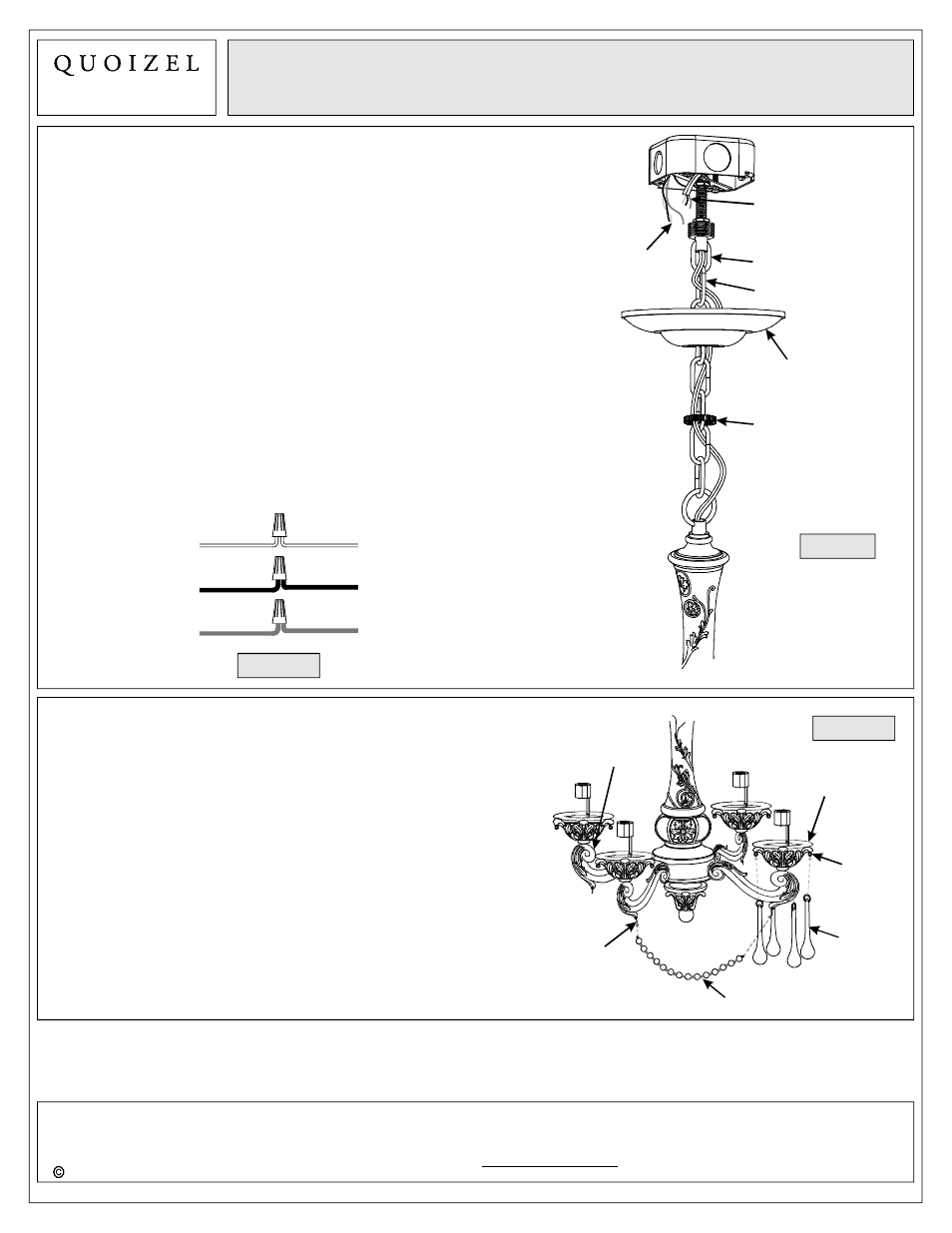 Quoizel QMC1681AY Quoizel Mini Chandelier User Manual | Page 6 / 7