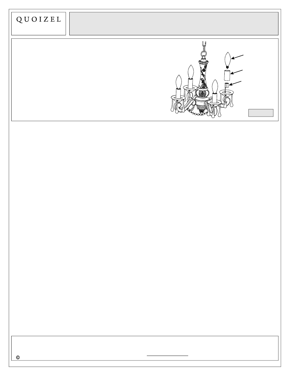 Quoizel QMC1681AY Quoizel Mini Chandelier User Manual | Page 7 / 7