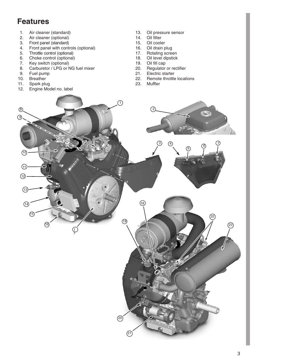 Features | Briggs & Stratton 610000 User Manual | Page 3 / 20