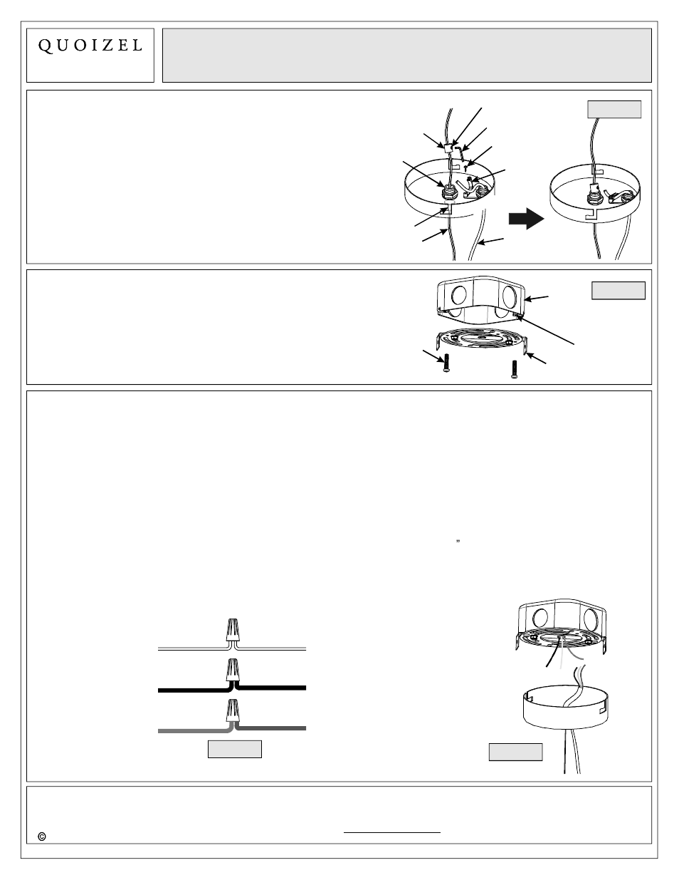 Assembly instruction sheet #is-rbn2831 | Quoizel RBN2831MN Ribbons User Manual | Page 3 / 4