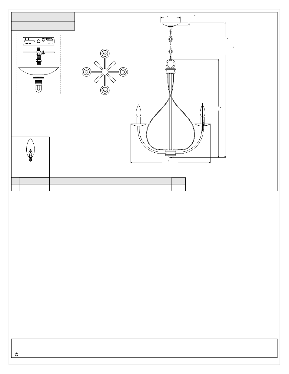 Quoizel SER5004IF Serenity User Manual | Page 3 / 3