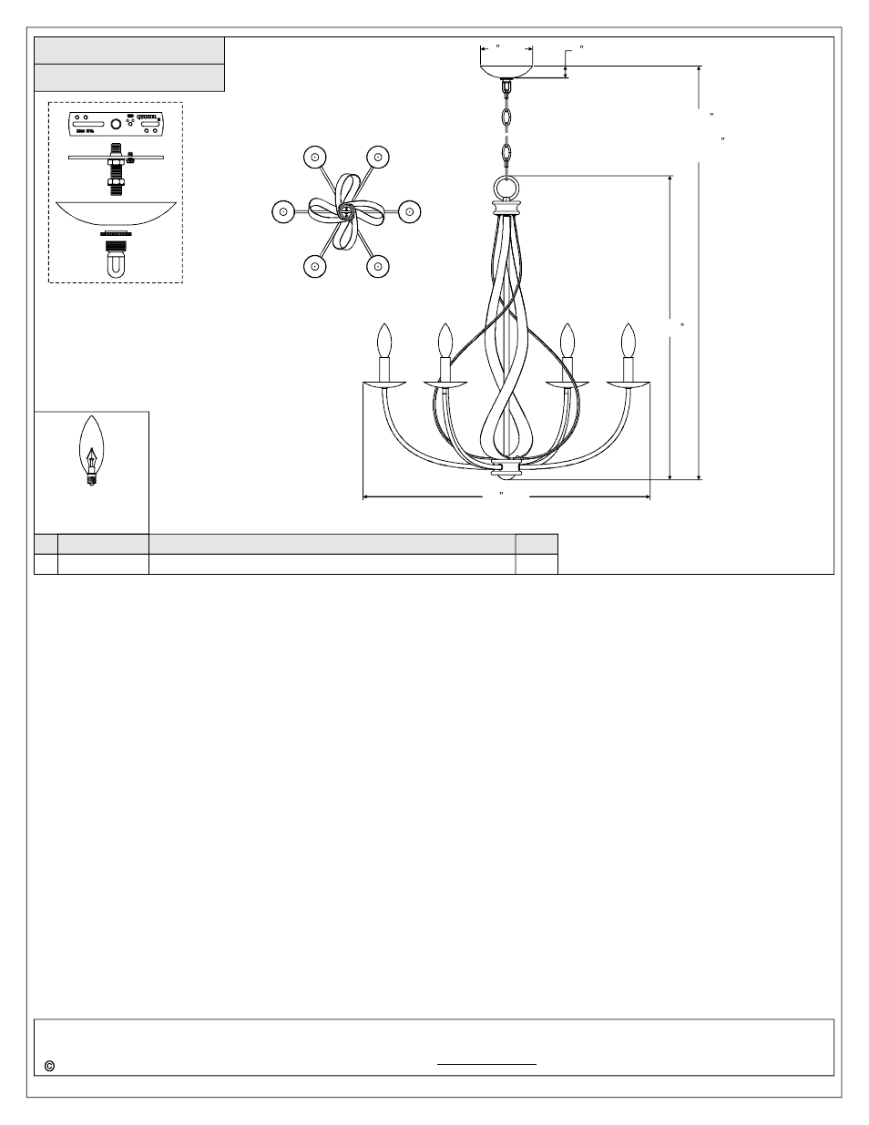 Quoizel SER5006IF Serenity User Manual | Page 3 / 3