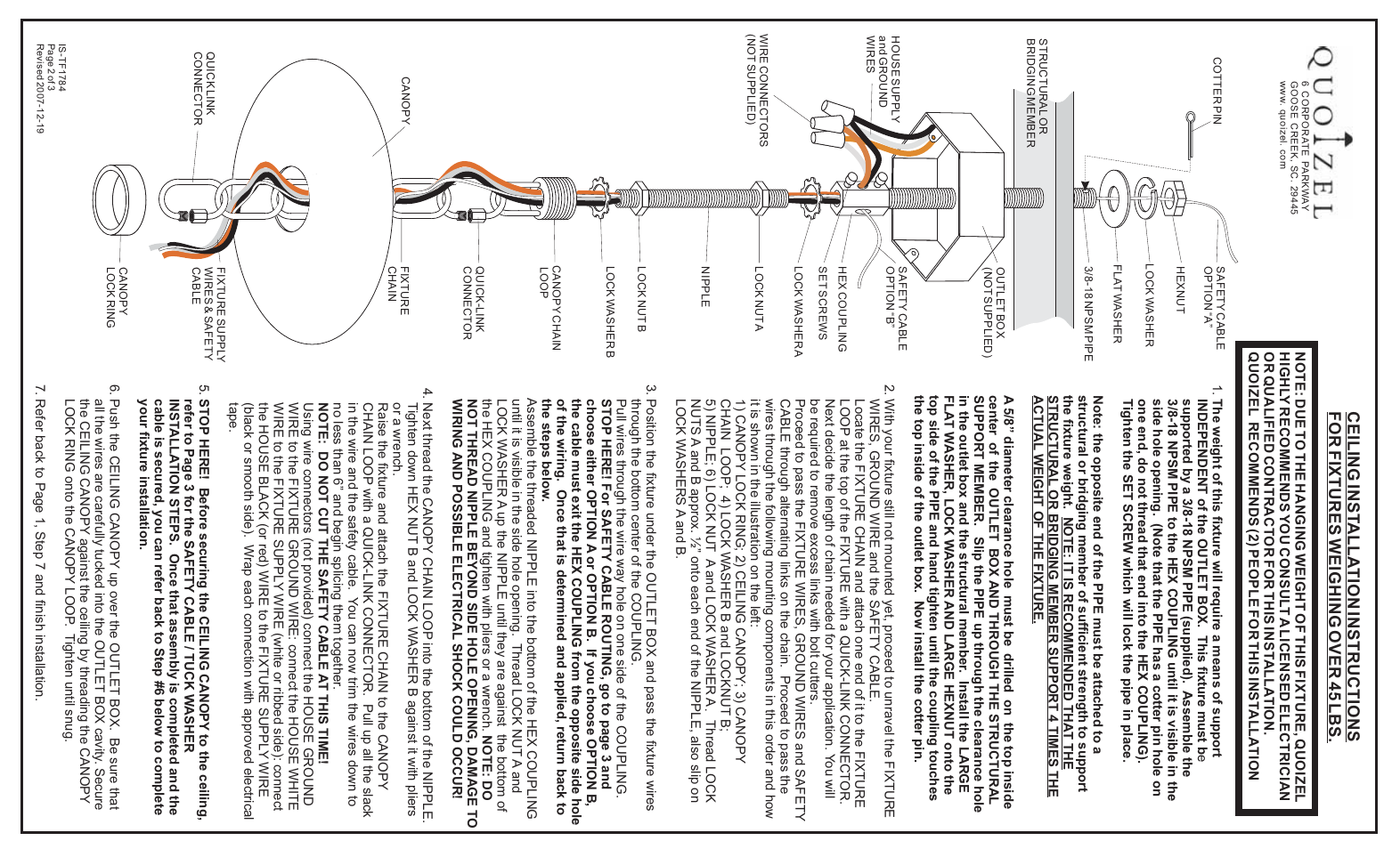 Quoizel TF1784VB Tiffany User Manual | Page 2 / 3