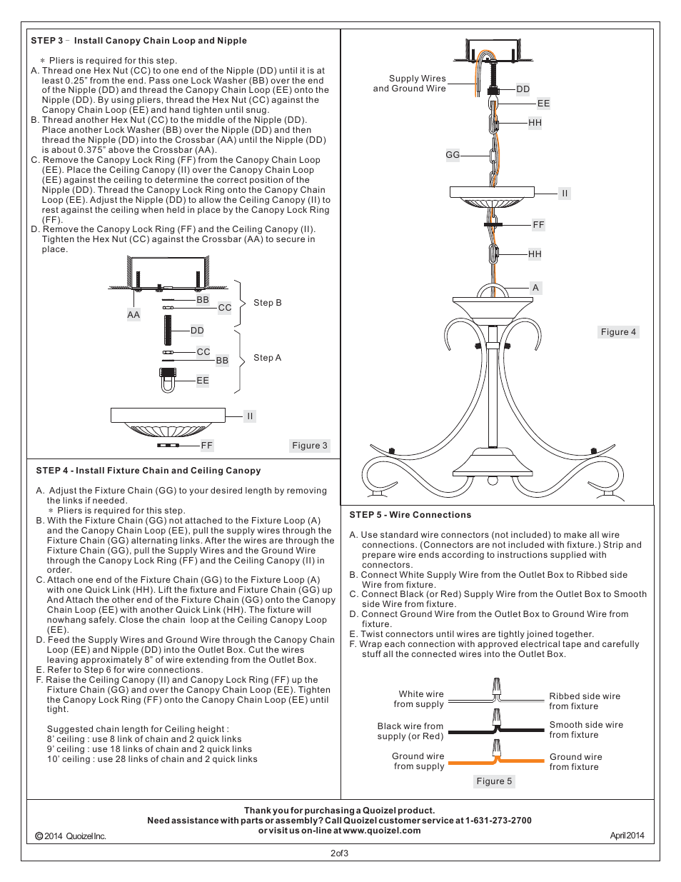 Quoizel TFEC5103VB Tiffany User Manual | Page 2 / 3