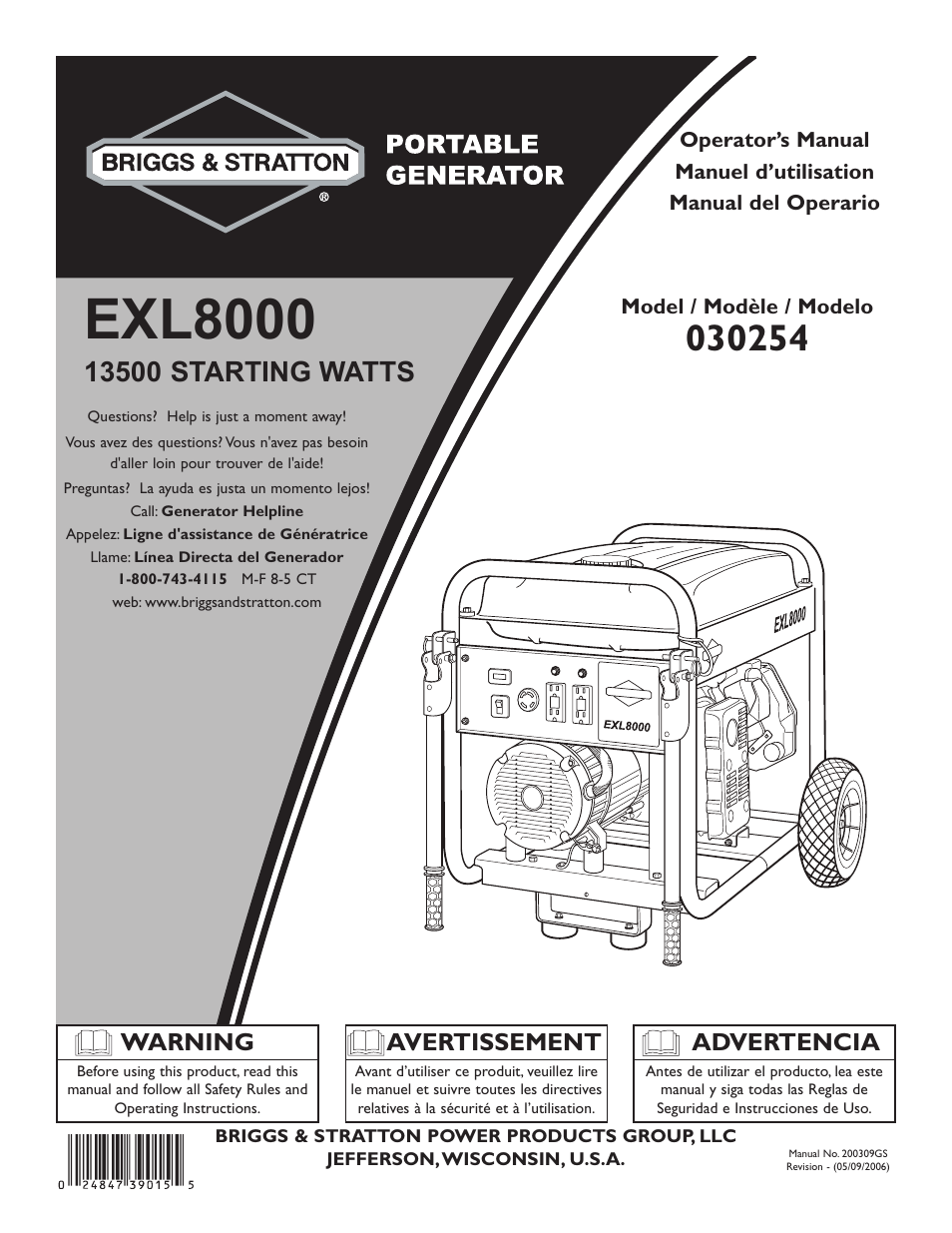 Briggs & Stratton 030254 User Manual | 84 pages