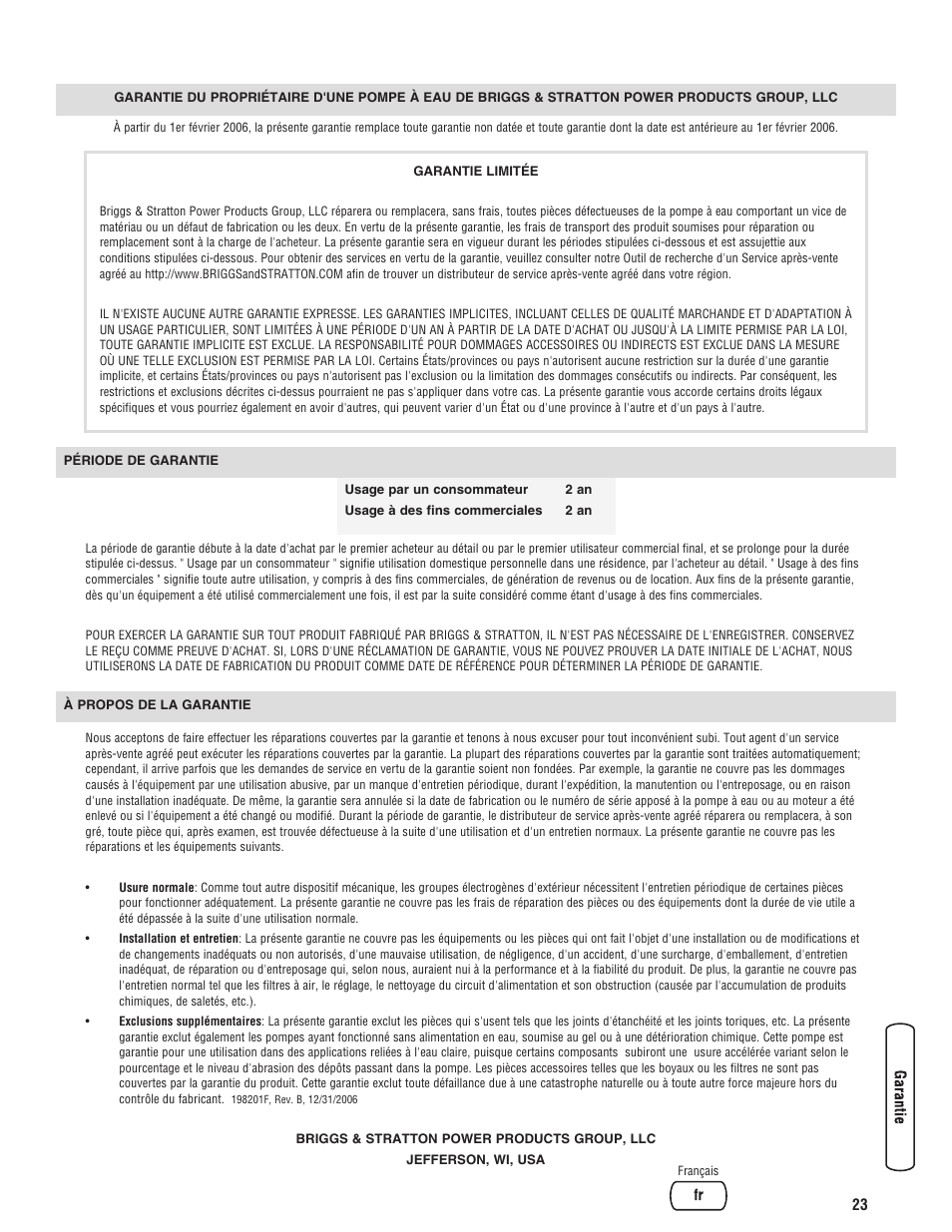 Briggs & Stratton 073017 User Manual | Page 71 / 72
