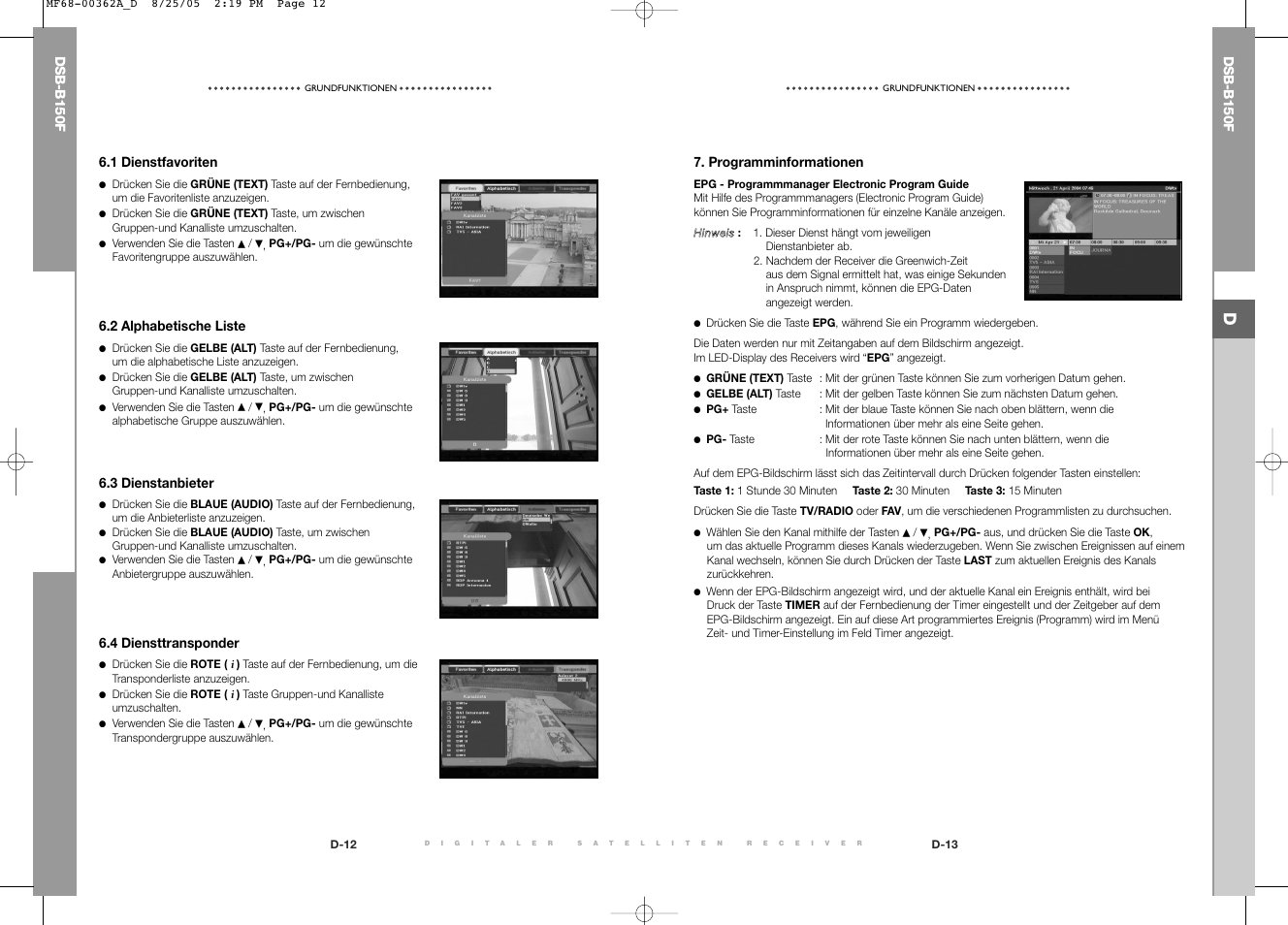 Samsung DSB-B150F User Manual | Page 10 / 110