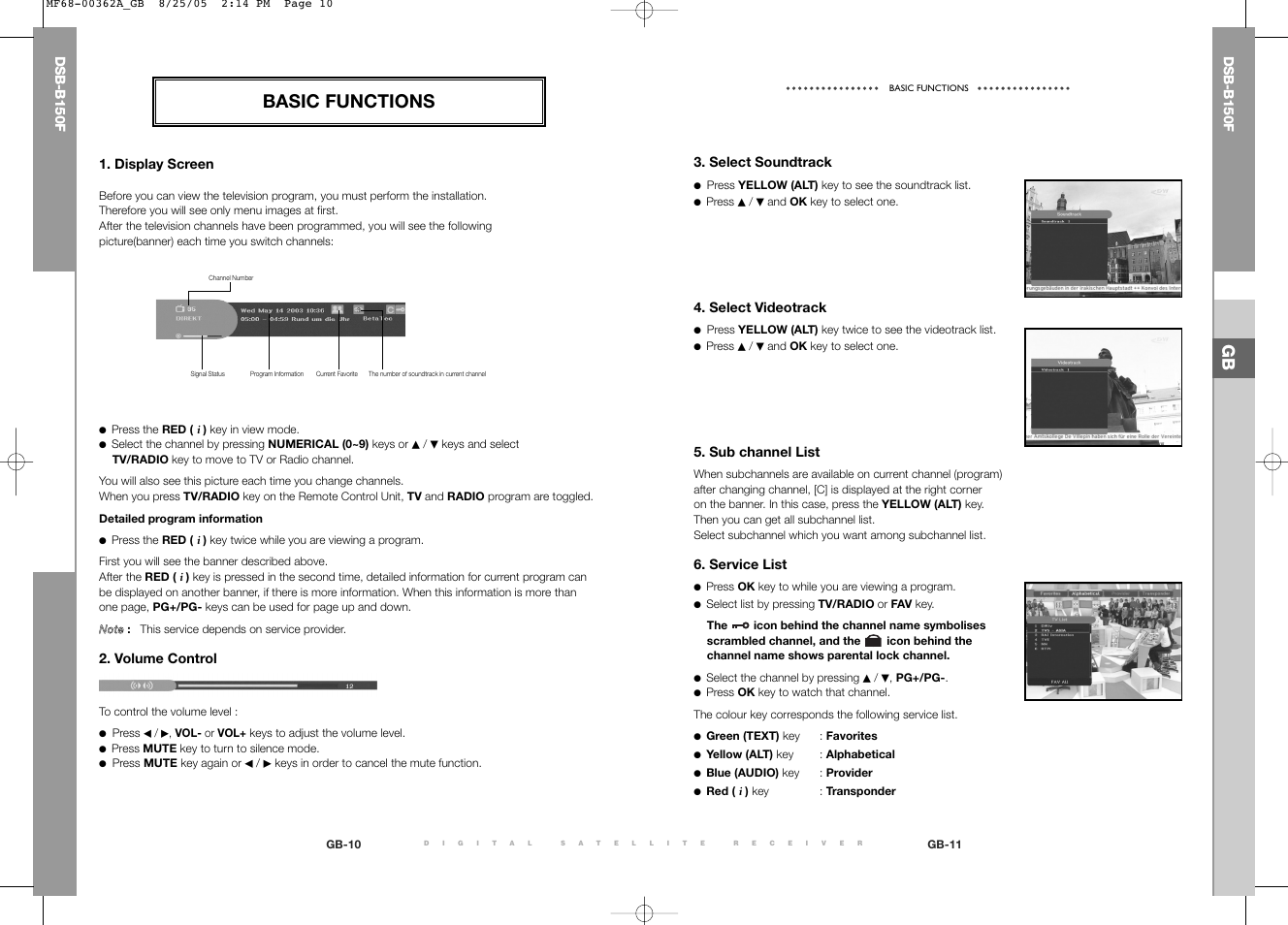 Basic functions | Samsung DSB-B150F User Manual | Page 27 / 110