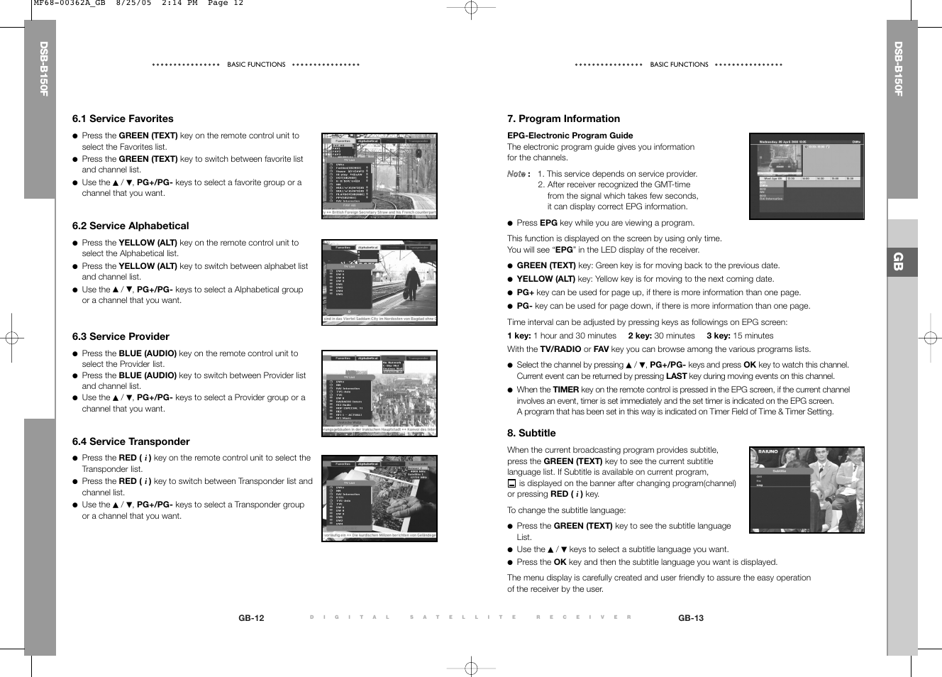 Samsung DSB-B150F User Manual | Page 28 / 110