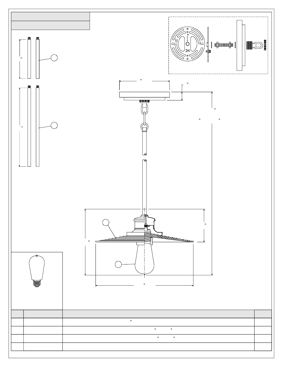 Quoizel ADM1512AN Admiral User Manual | Page 2 / 6