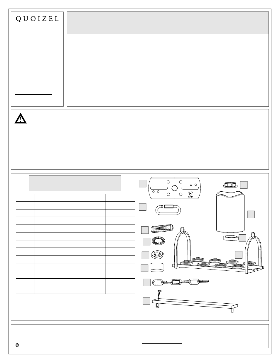 Quoizel CKAD836PN Aldora User Manual | 5 pages