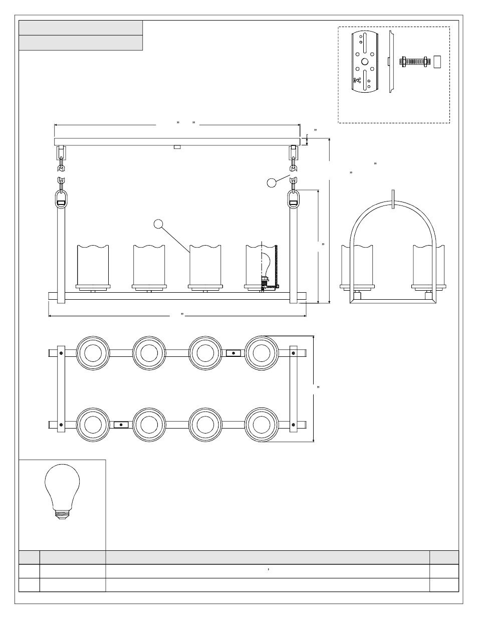 Quoizel CKAD836PN Aldora User Manual | Page 2 / 5