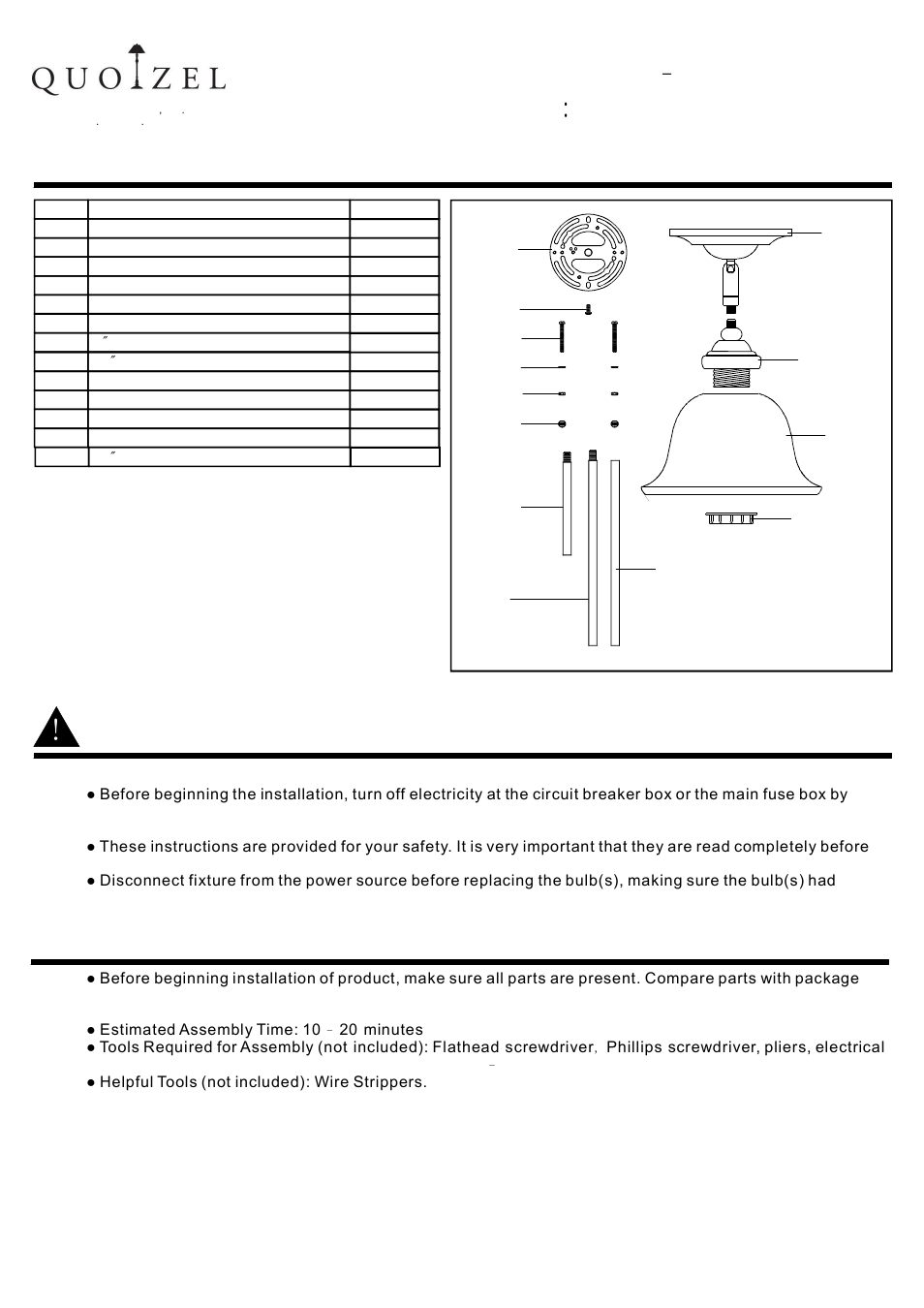 Quoizel DY1533ES Delray User Manual | 3 pages