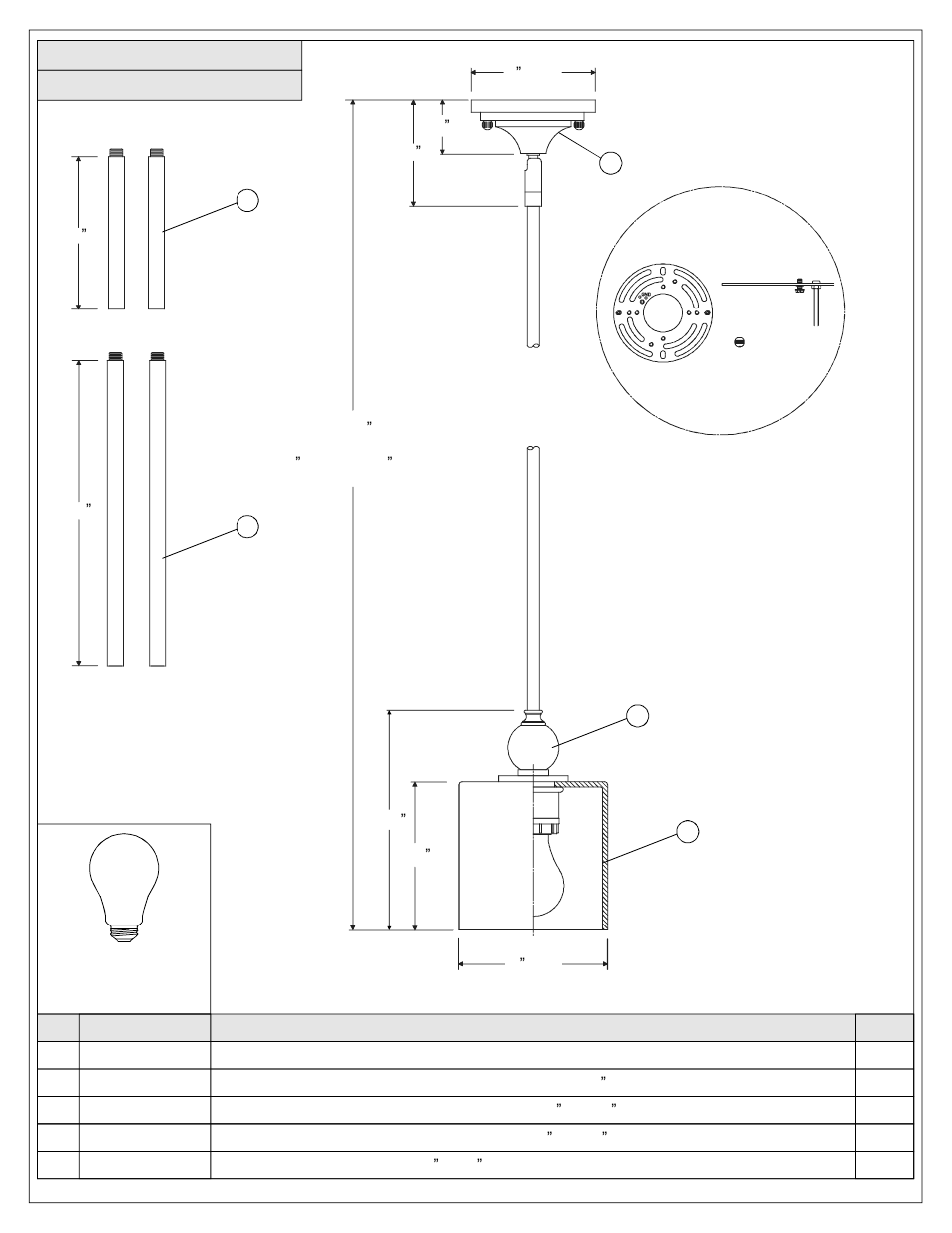 Quoizel DW1506C Downtown User Manual | Page 2 / 5