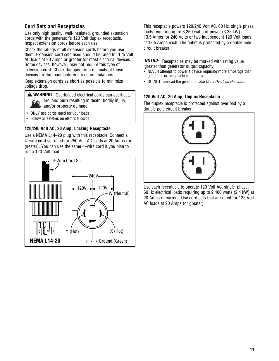 Briggs & Stratton 209443gs User Manual | Page 11 / 48