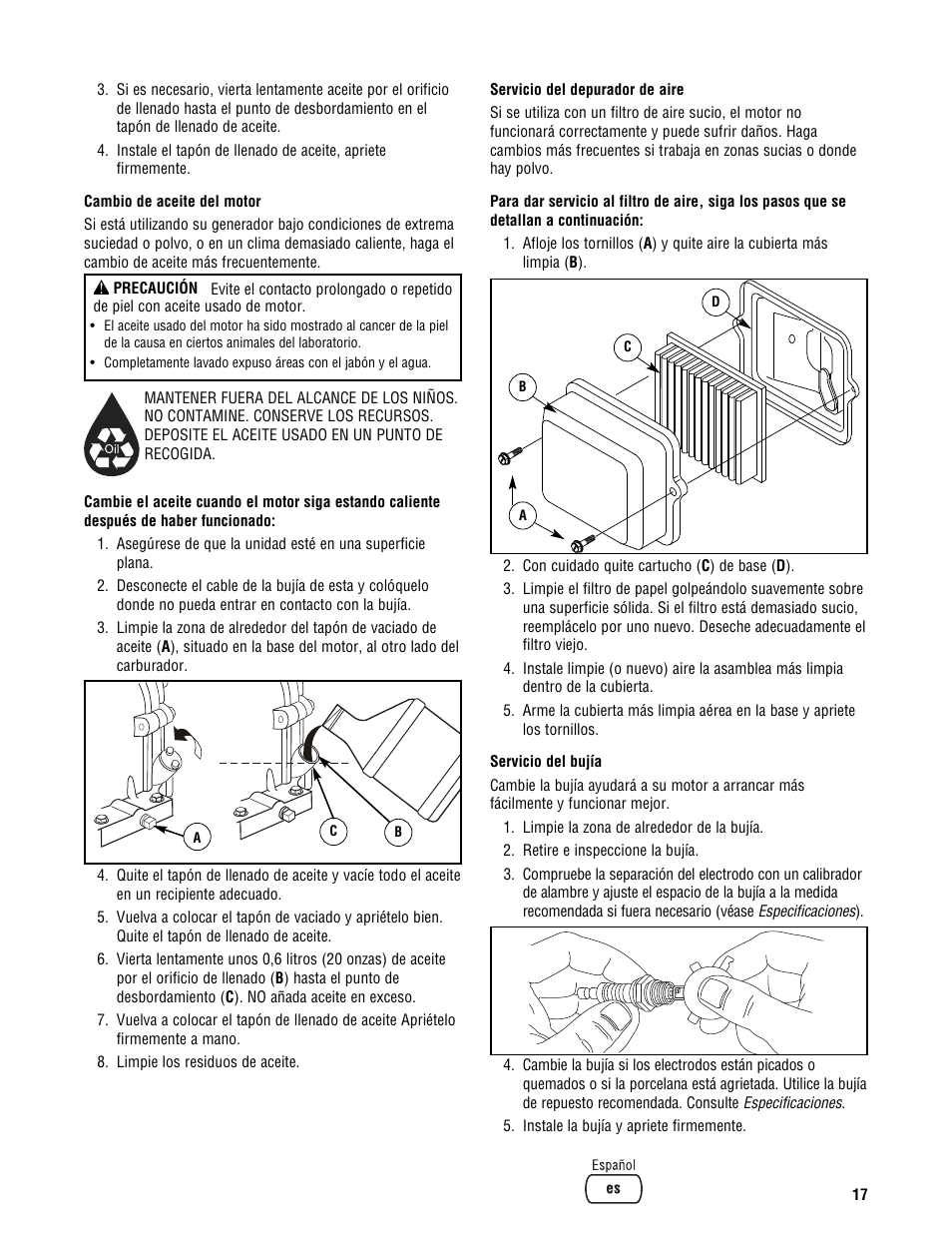Briggs & Stratton 209443gs User Manual | Page 41 / 48