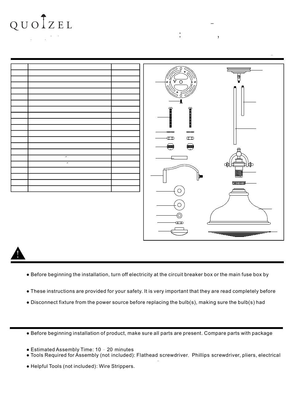 Quoizel ER1814IS Emery User Manual | 4 pages