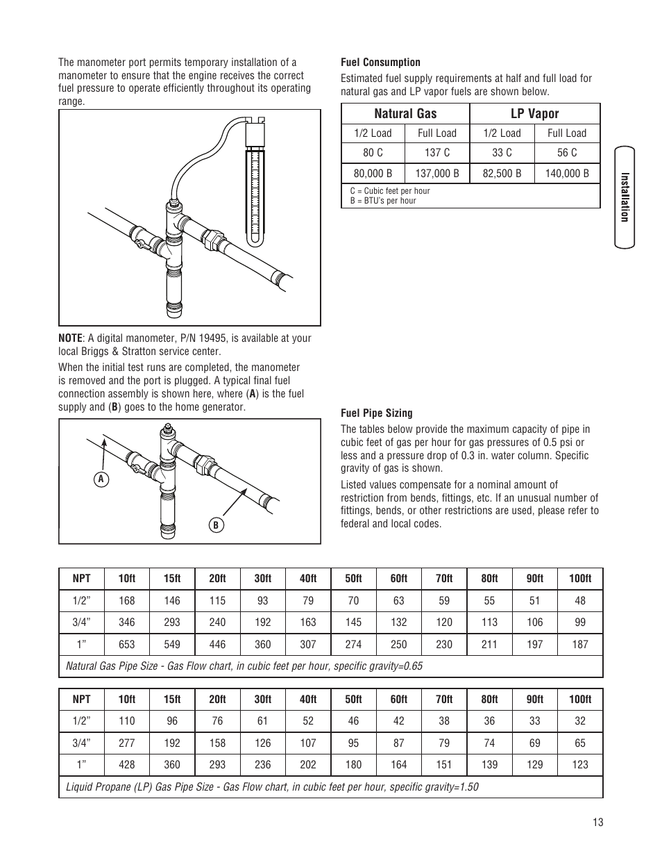 Briggs & Stratton 7000 WATT 206484GS User Manual | Page 13 / 92