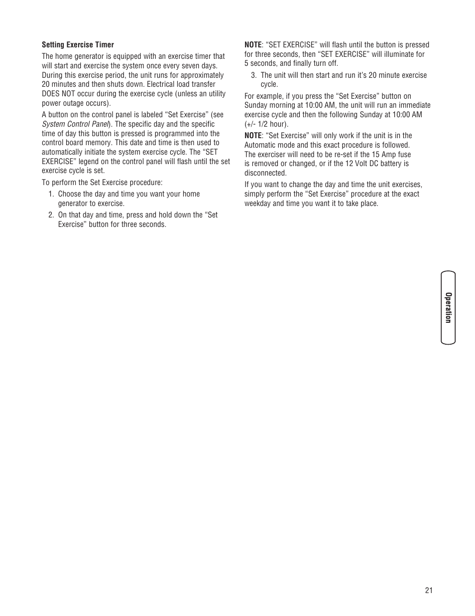 Briggs & Stratton 7000 WATT 206484GS User Manual | Page 21 / 92