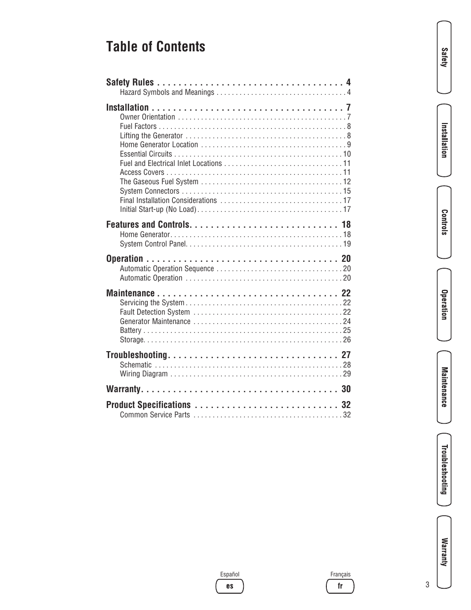 Briggs & Stratton 7000 WATT 206484GS User Manual | Page 3 / 92