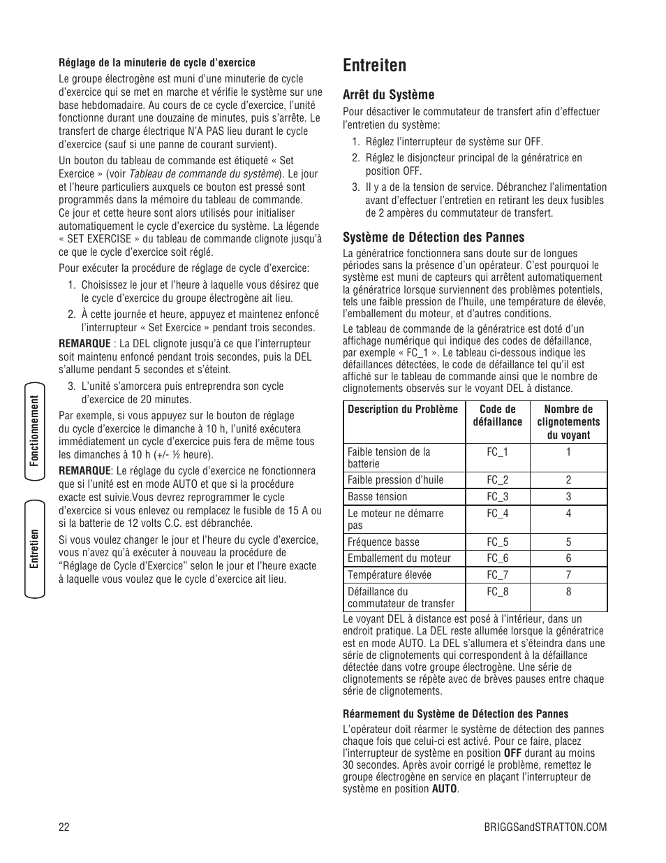 Entreiten | Briggs & Stratton 7000 WATT 206484GS User Manual | Page 84 / 92