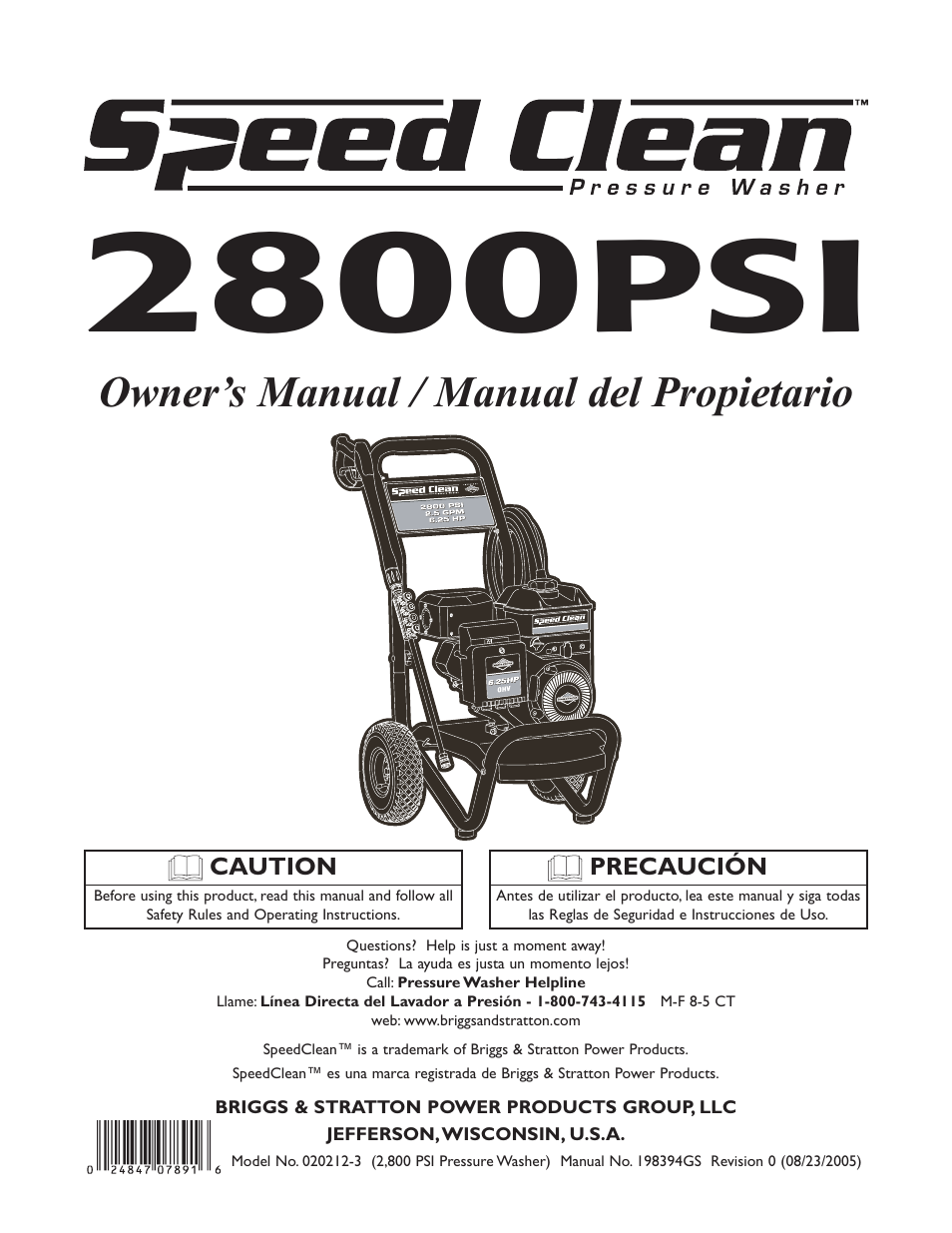 Briggs & Stratton 020212-0 User Manual | 36 pages