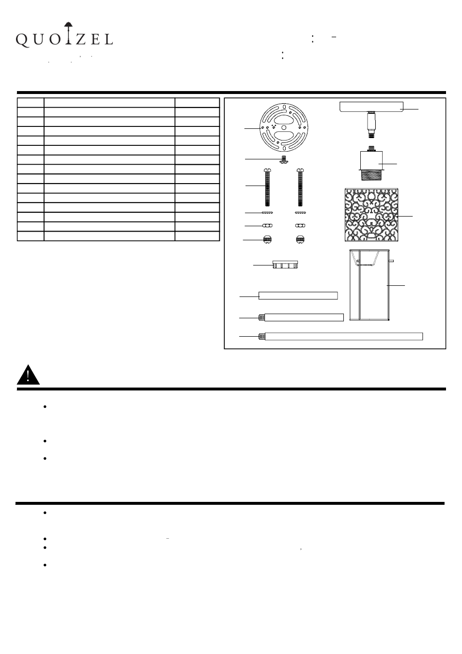 Quoizel MC843PRC Mica User Manual | 3 pages