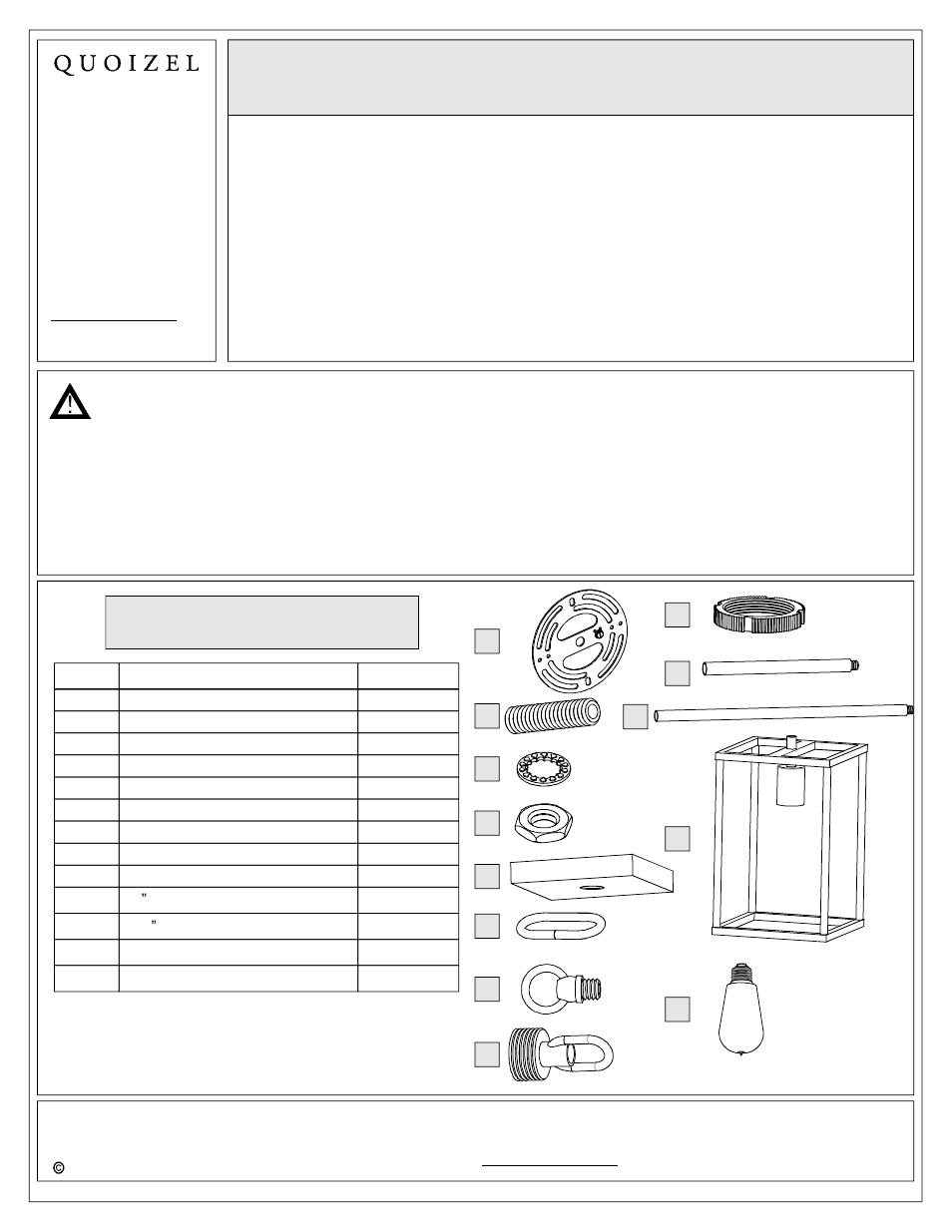 Quoizel NHR1506WT New Harbor User Manual | 5 pages