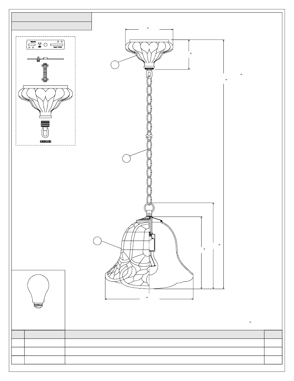 Quoizel TF1737VB Tiffany User Manual | Page 2 / 6