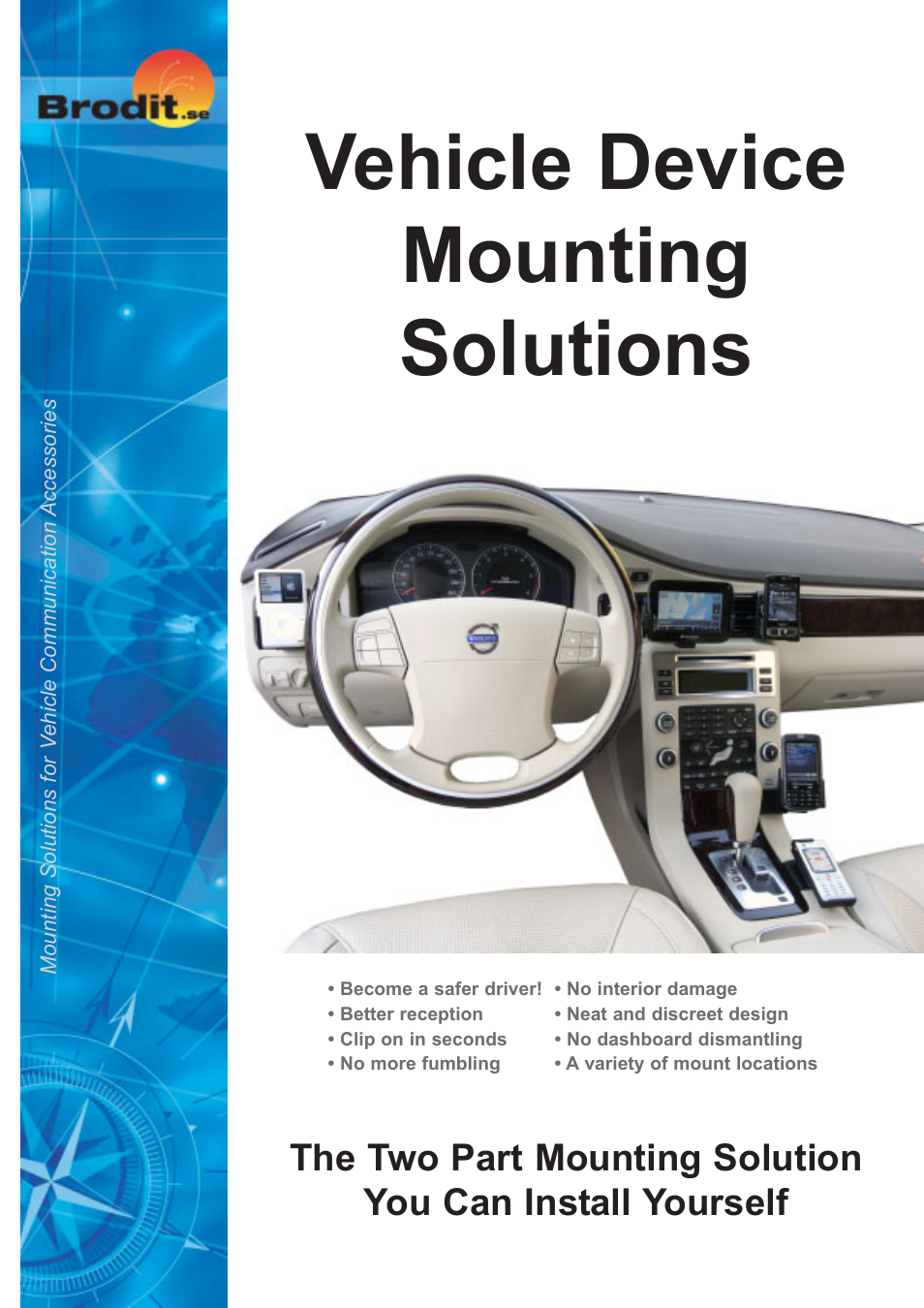 Brodit Vehicle Device Mount User Manual | 4 pages