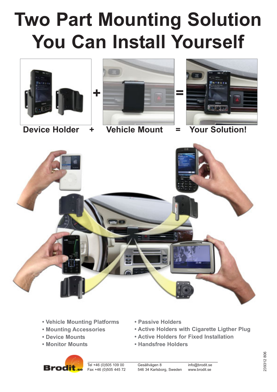 Brodit Vehicle Device Mount User Manual | Page 4 / 4