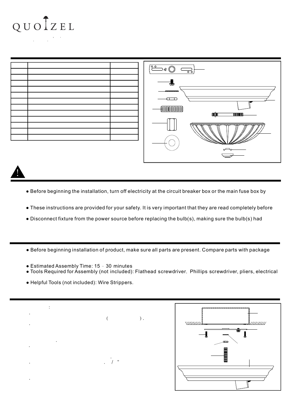 Quoizel TL184EP Tradewinds User Manual | 3 pages