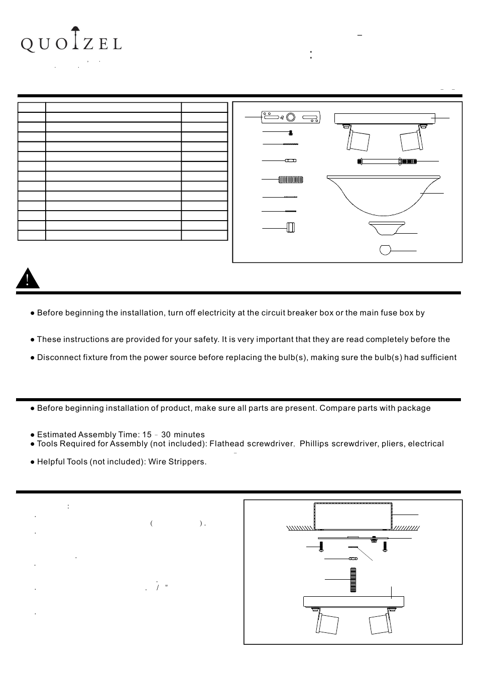 Quoizel DH1616AN Duchess User Manual | 3 pages