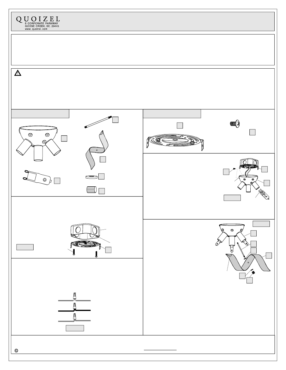 Quoizel RBN1628C Ribbons User Manual | 2 pages