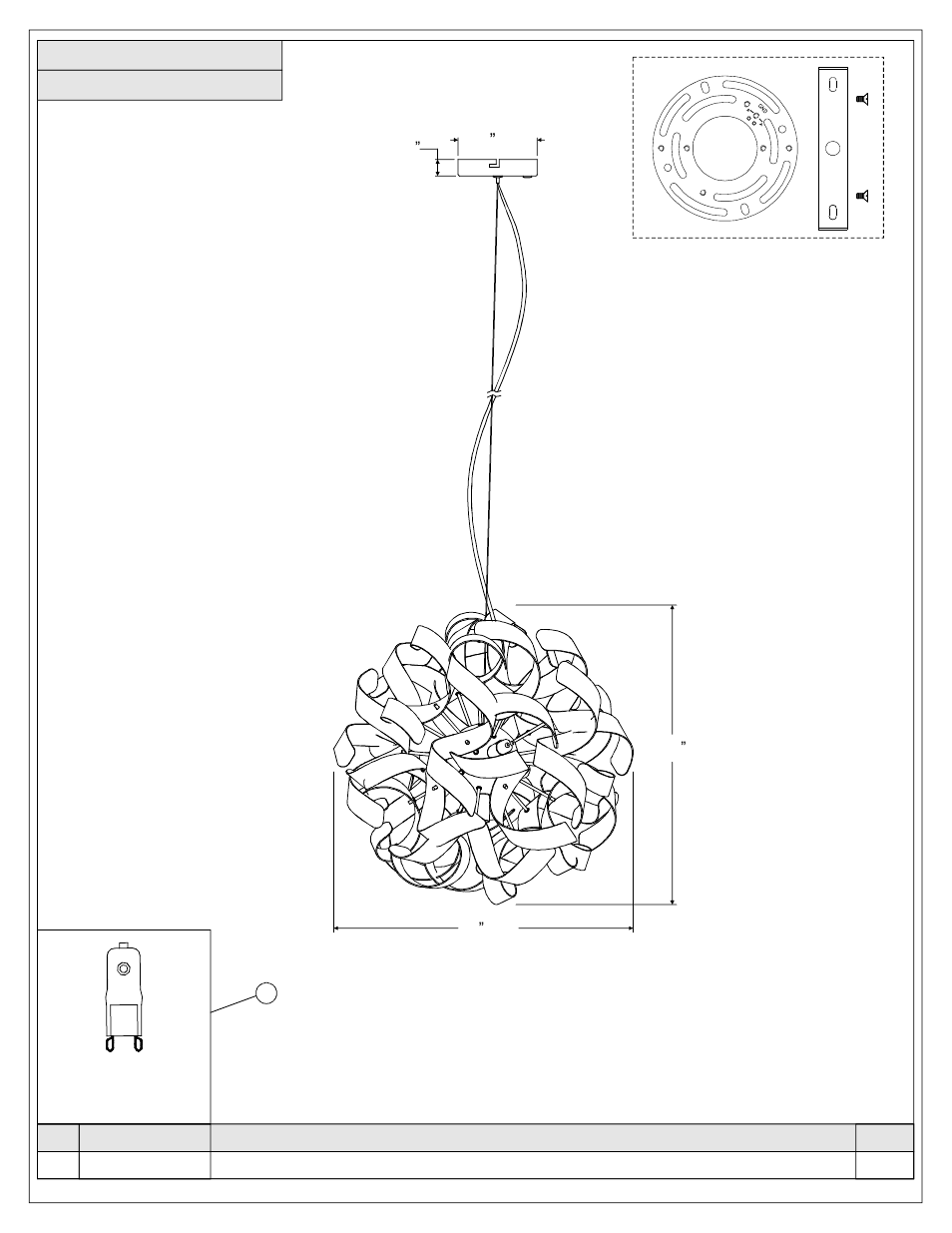 Quoizel RBN2817C Ribbons User Manual | Page 2 / 4