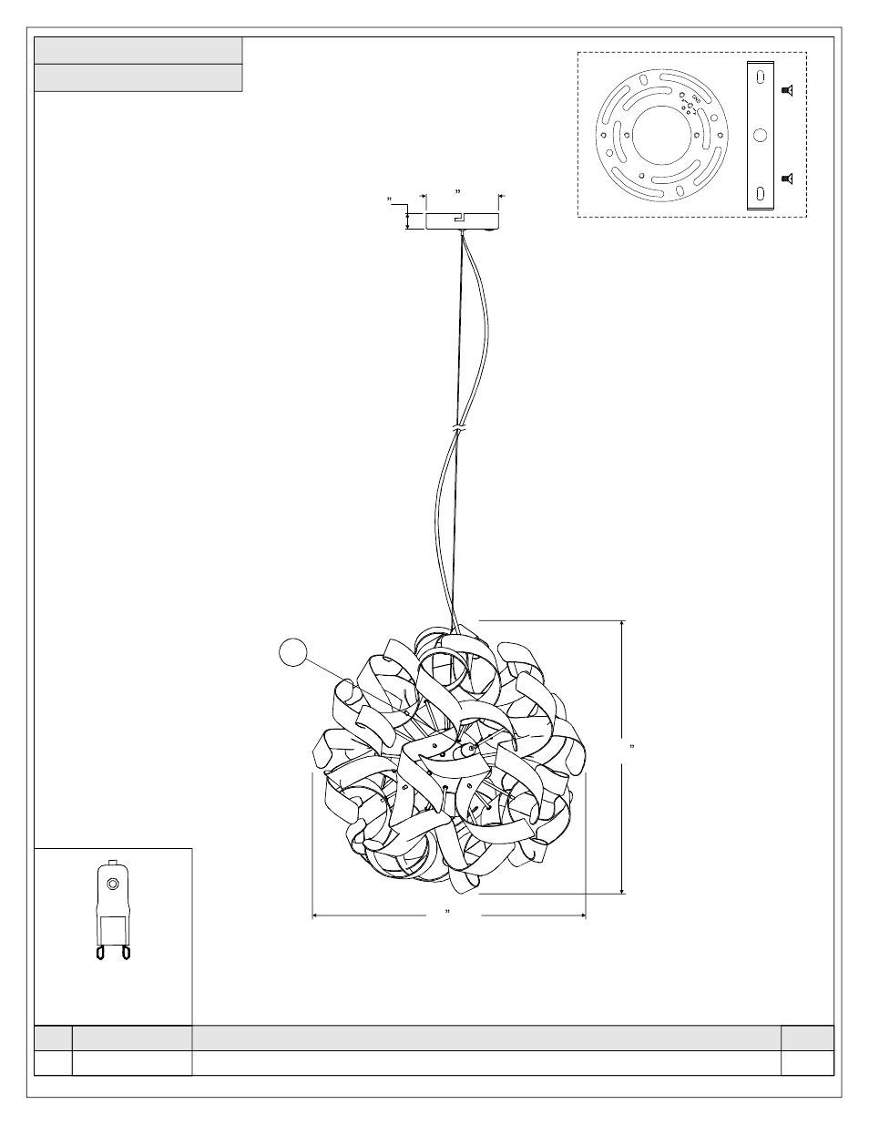 Quoizel RBN2823C Ribbons User Manual | Page 2 / 4